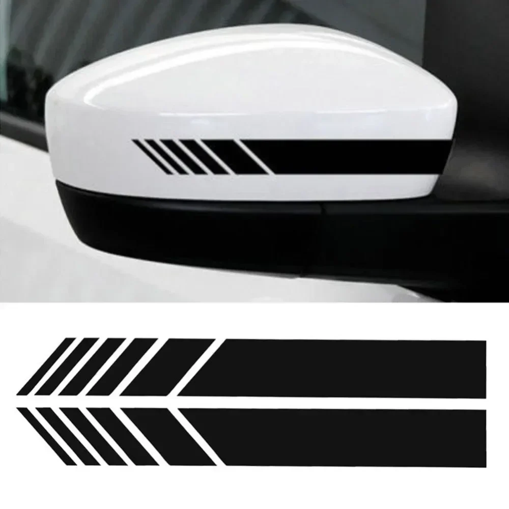 2pcs Car Side Rear View Mirror Stripes Stickers for Car Decor Rearview Mirror Car Exterior Stickers Styling Car Accessories