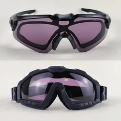 Paintball Airsoft Goggles Wargame Eye Protection Military Fans Goggles Outdoor Motorcycle Riding Windproof Glasses QG250S