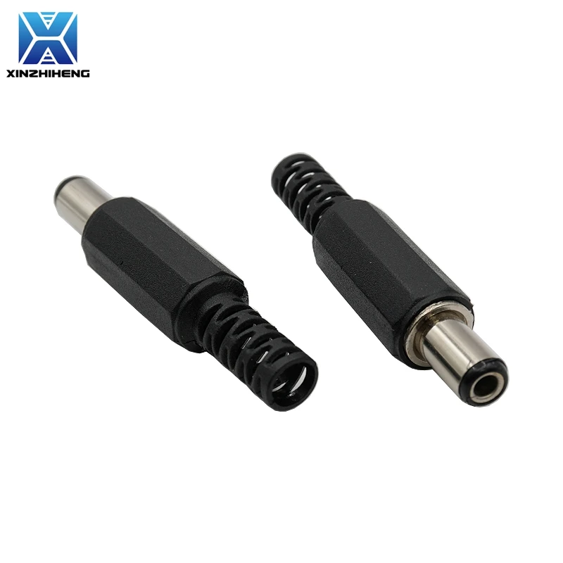 10pcs DC005 5.5*2.1mm DC Power Jack Plug 5.5*2.5mm Male/Female Socket Panel Mount Adapter Connectors 5.5x2.1mm / 5.5x2.5mm view 3