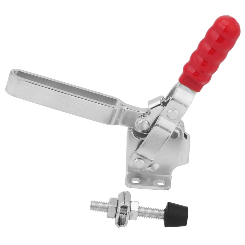 227KG 500lbs Handle Vertical Type Toggle Clamp Work Holding Capacity Quick Release Gh 12132 Toggle Clamps Metalworking Tooling