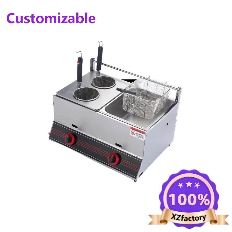 Factory Direct 2026 Top Rated Commercial Counter Restaurant Gas Fryer Industrial Gas