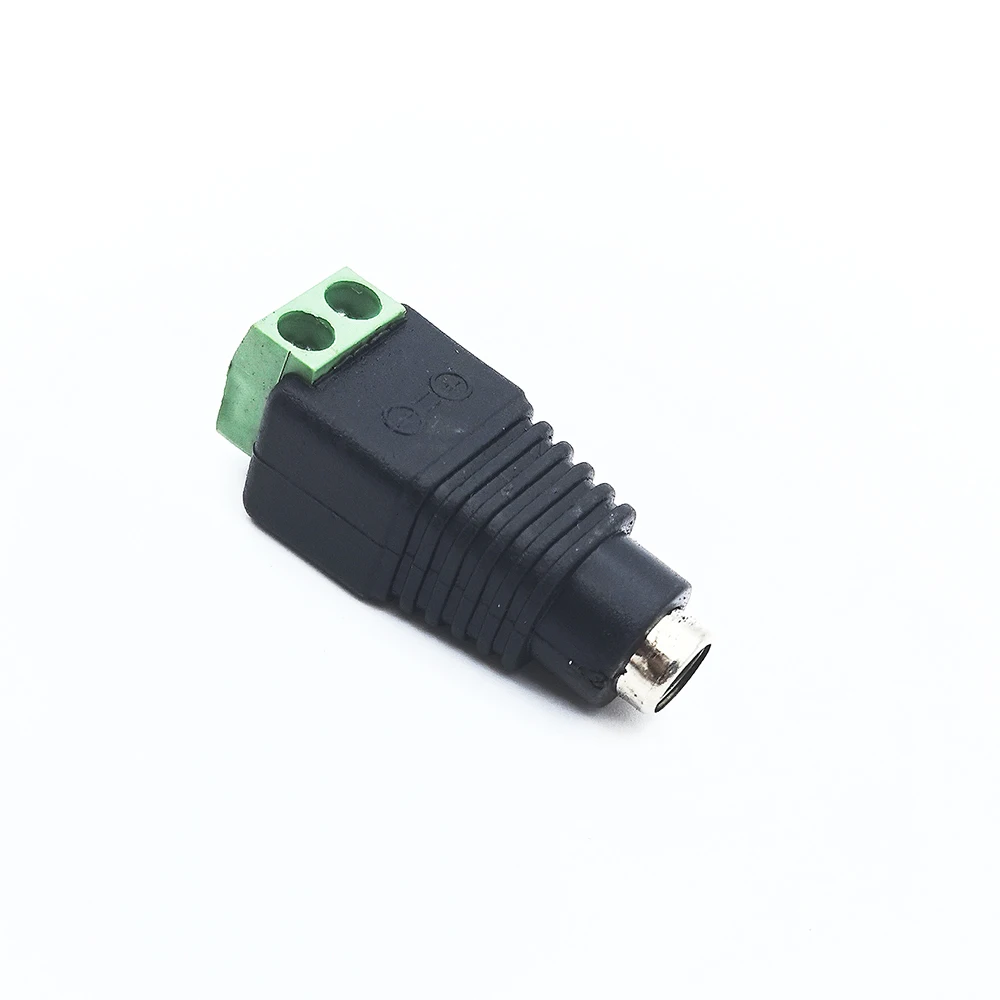5pairs DC 12V Female And Male Connectors 5.5x2.1mm Power Plug Adapter Jacks Sockets For Signal Color LED Strip Light CCTV Camera
