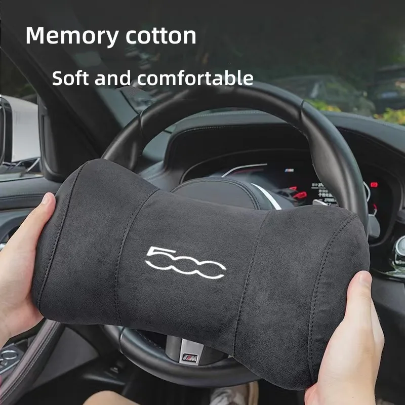 

Car Headrest Neck Protection Pillow Plush Warm Cushion For Fiat 500 Punto For Abarth Stilo Palio Bravo Doblo Car Accessory