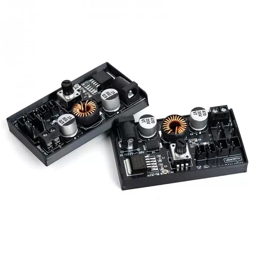 Регулятор напряжения/скорости вентилятора постоянного тока, мощное управление концентратором вентилятора, 2/3/4-линейный регулятор скорости охлаждения вентилятора, плата контроля температуры «сделай сам»