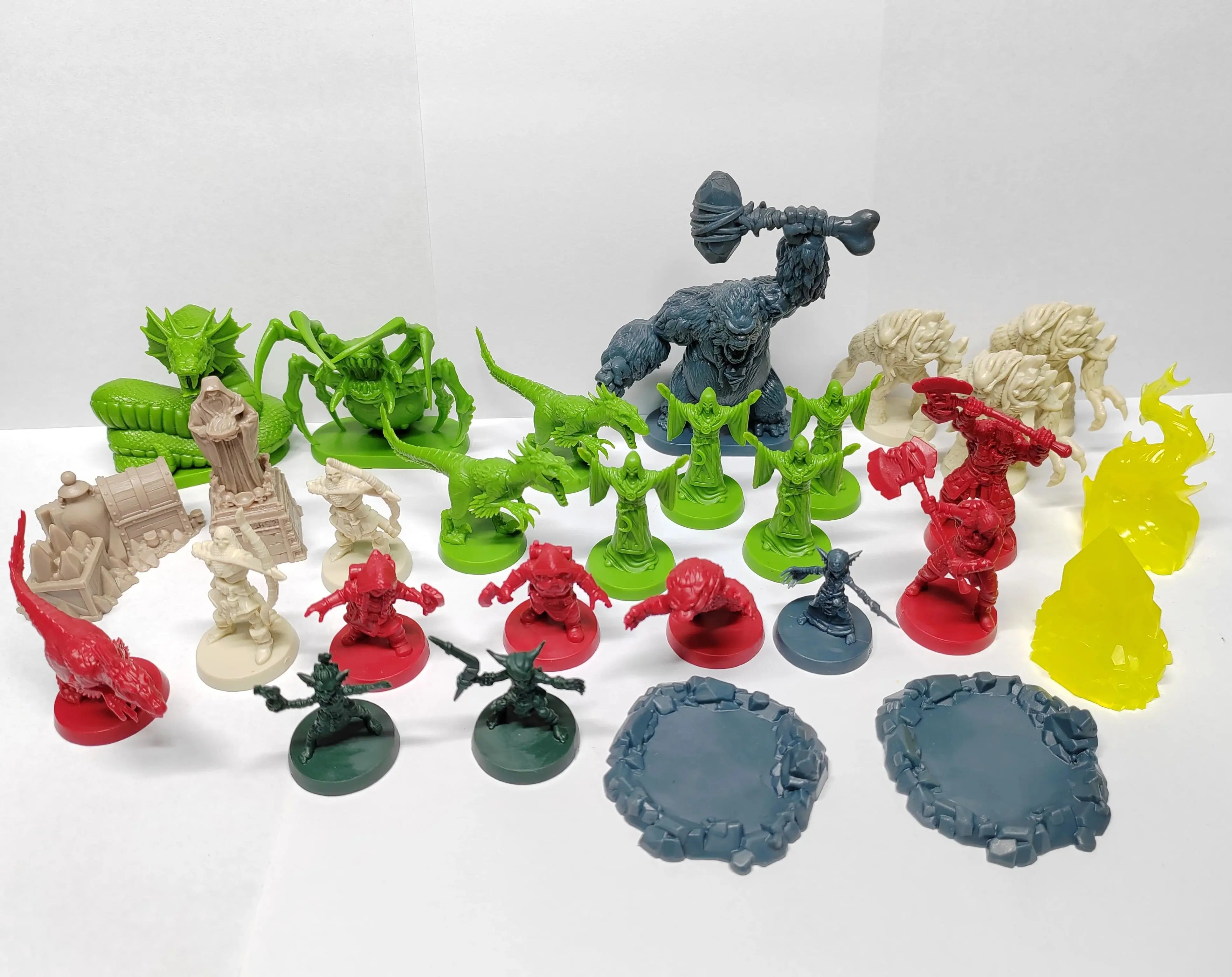 29/PCS HeroQuest (Jungles of Delthrak) Juego completo de miniaturas del juego principal, piezas de juego D&D (edición extendida)