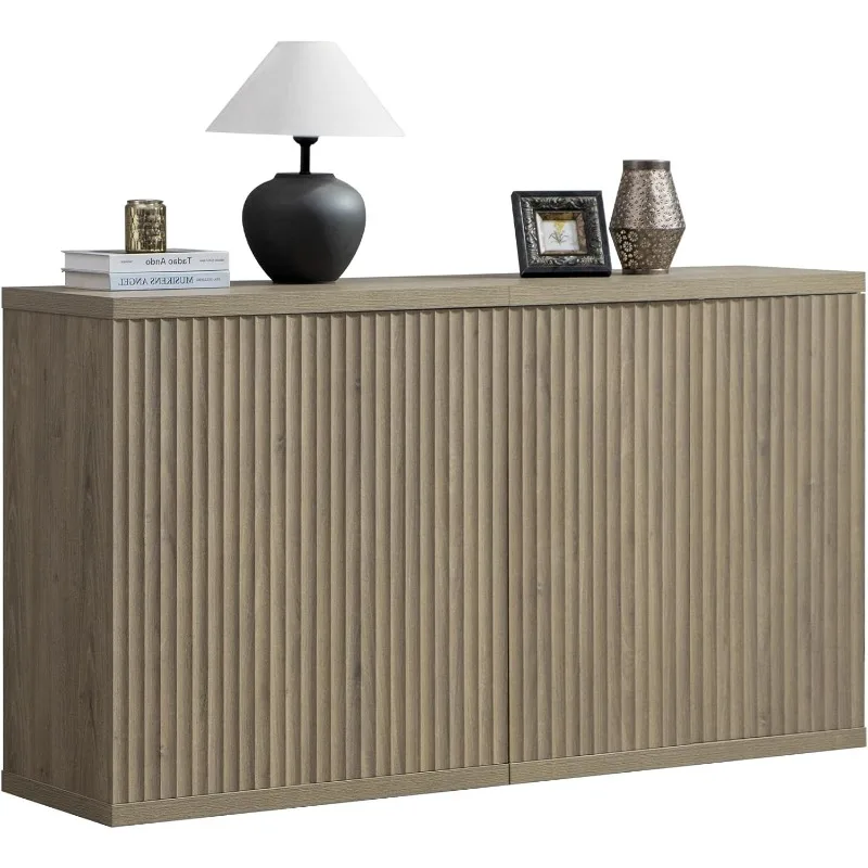 Buffet Cabinet with Storage Accent Sideboard Modern Kitchen Dining Room Hallway (2PCS)，home.