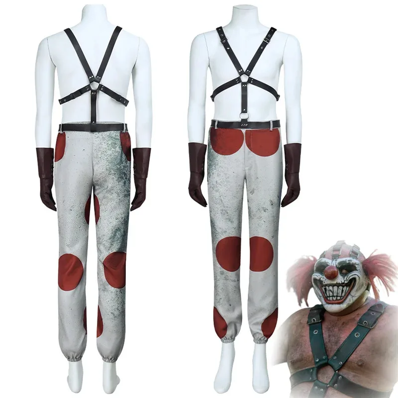 Film Twisted Sweet Tooth Uomo Metallo Costume Cosplay Pantaloni Cintura Accessori Giochi di ruolo Abiti di carnevale di Halloween Fy1;
