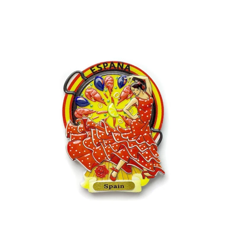 

Spanish Flamenco Dancer Refrigerator Magnetins3D Magnetic Stickers Travel Souvenirs Gift Companions
