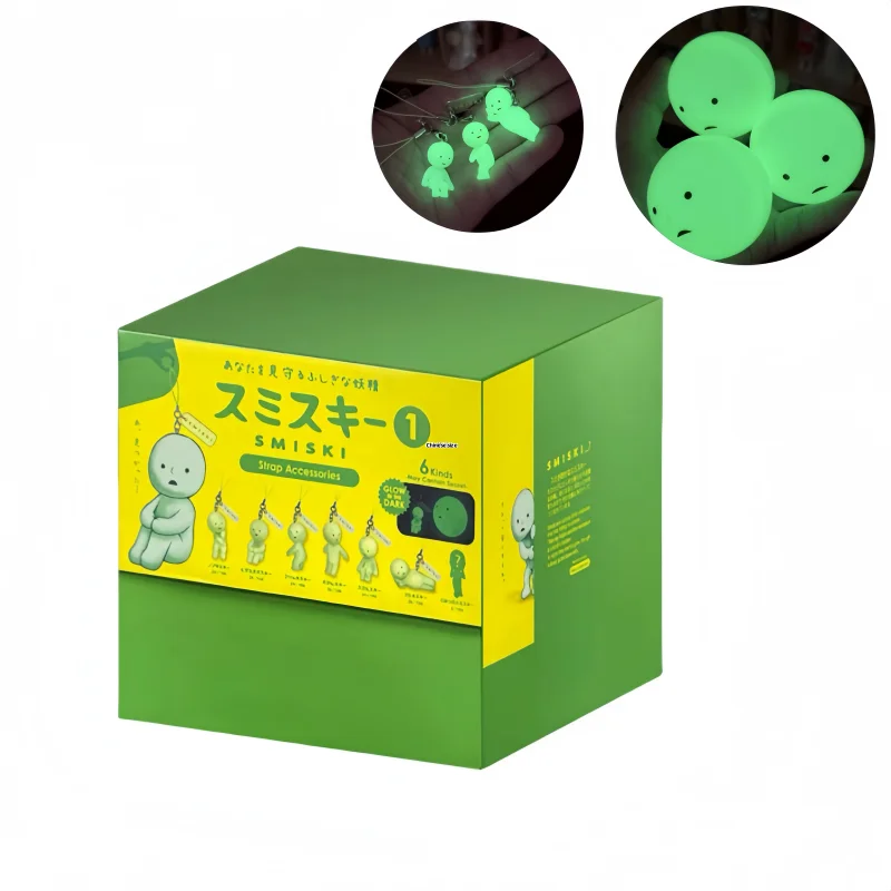 오리지널 스미스키 펜던트 시리즈 1 블라인드 박스 가챠 키체인 휴대폰 가방 펜던트 미니 피규어 인형 블라인드 박스 장난감 수집 선물