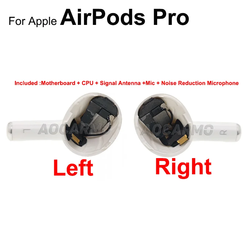 Aocarmo Earphone Bottom Lower Half Accessory Part Mainboard+CPU+Signal Antenna +Noise Reduction Microphone Flex For AirPods Pro