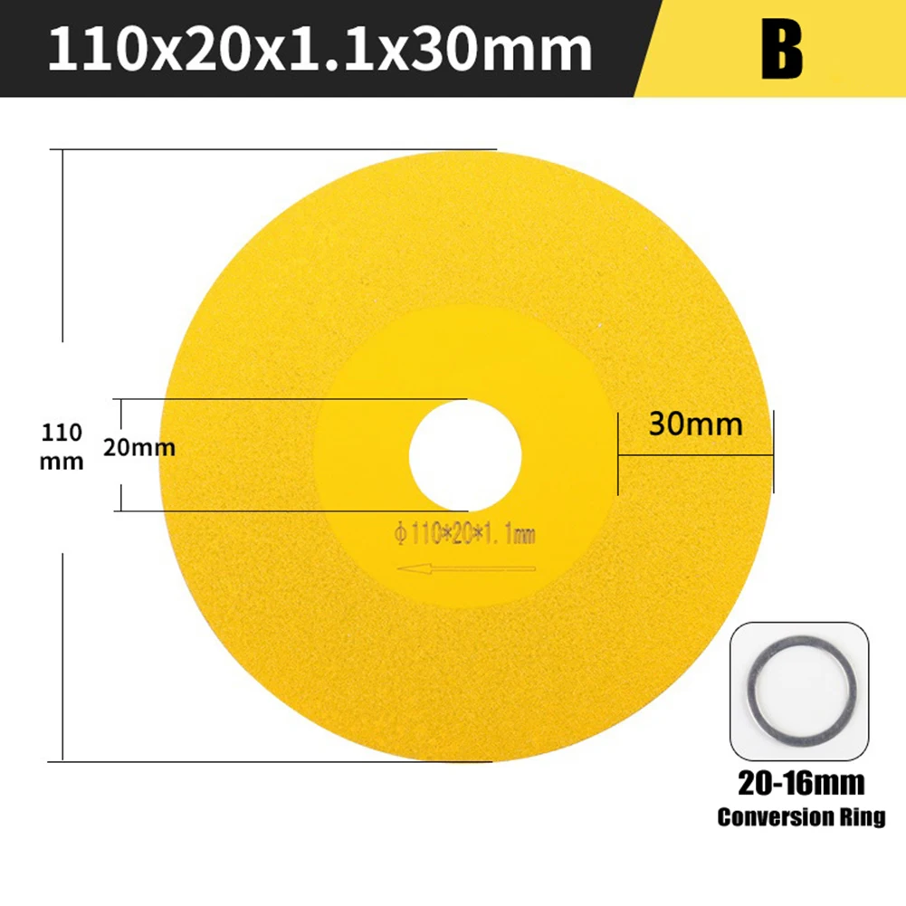 100201mm Tile Cutting Disc Diamond Marble Saw Blade Ceramic Tile Jade Special Polishing Cutting Blade Brazing Accessory