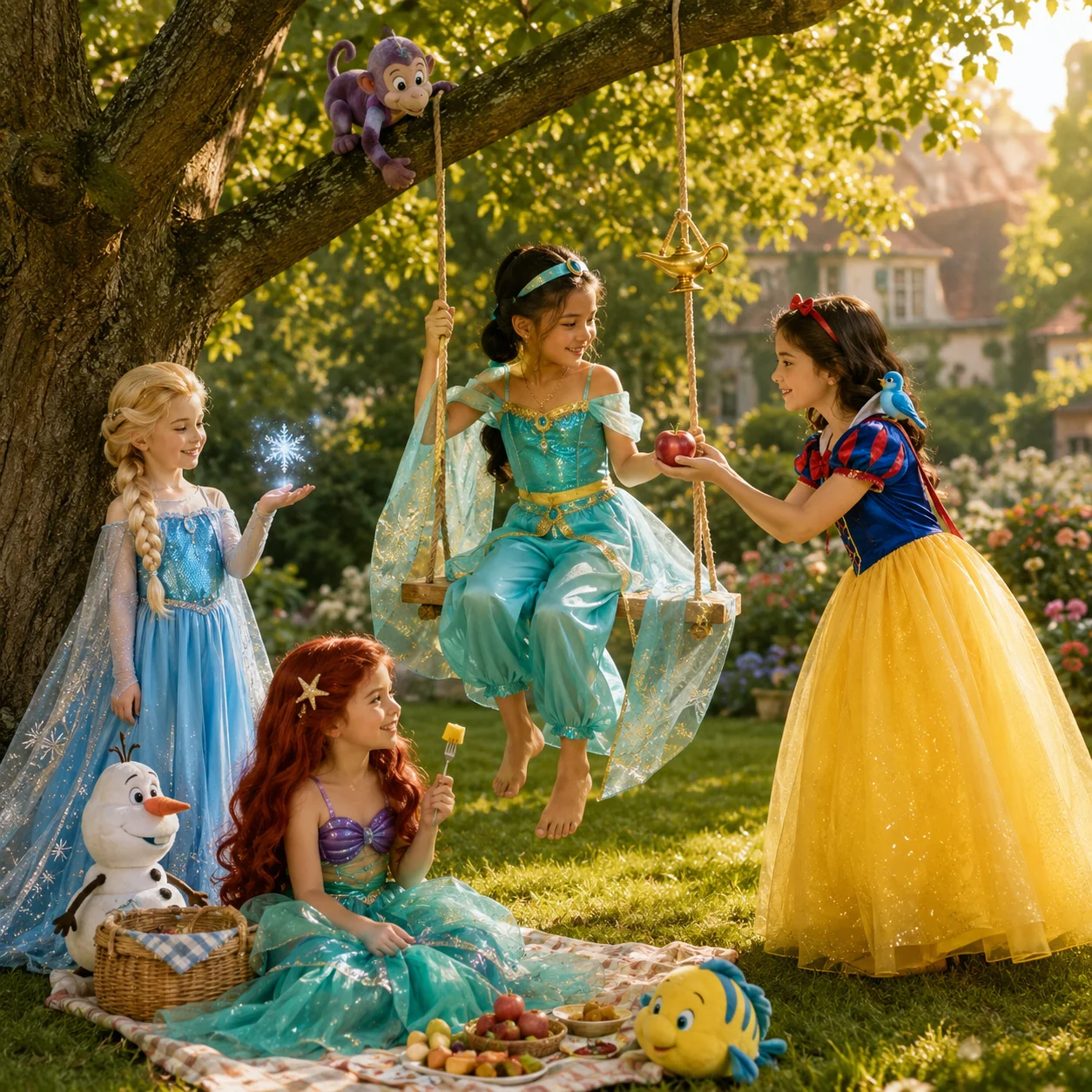 Toddler Girl Tulle Party Dress - Платье принцессы Моаны Эльзы из блестящего