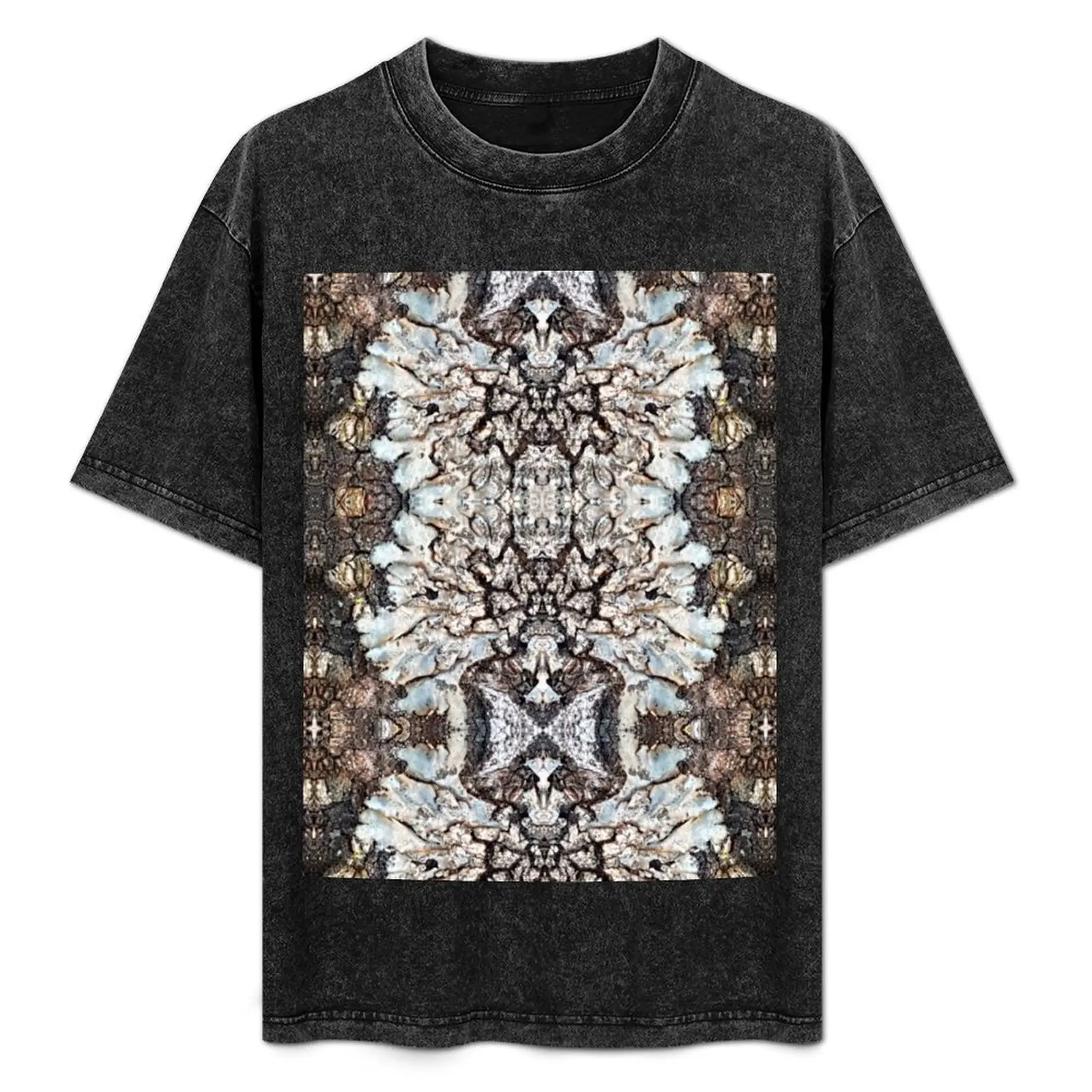 

White Lichen on Tree Bark T-Shirt Performance Workout Short Sleeve Tee