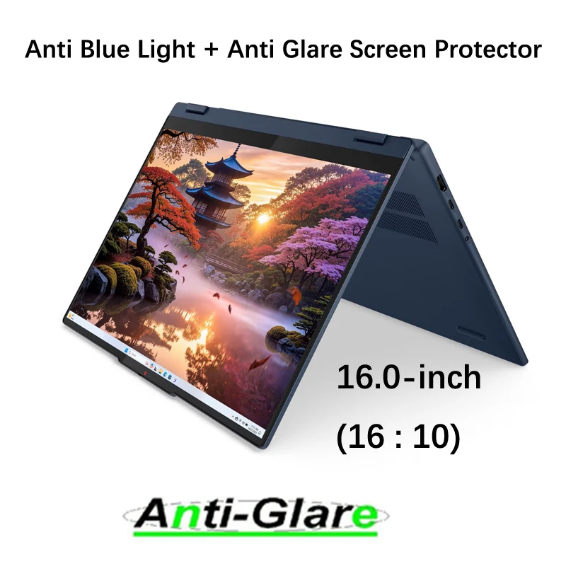 2X Anti Blue Light+Anti Glare Screen Protector for Lenovo IdeaPad 5 5i 2-in-1 (16