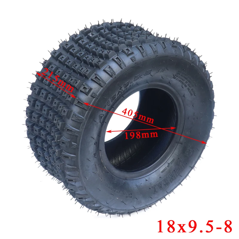 18x9.5-8 ( 240/55-8 ) 8 inch ATV Quad Go-kart tubelesss Off-road tires18x9.50-8 Electric Scooter Tires For Harley Chinese Bike