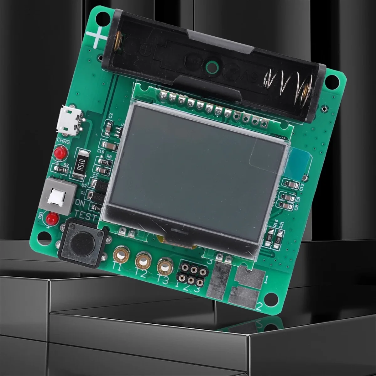 3,7 В метр перезаряжаемый индуктор тестер конденсаторов литиевая батарея индуктивность измеритель емкости DIY MG328