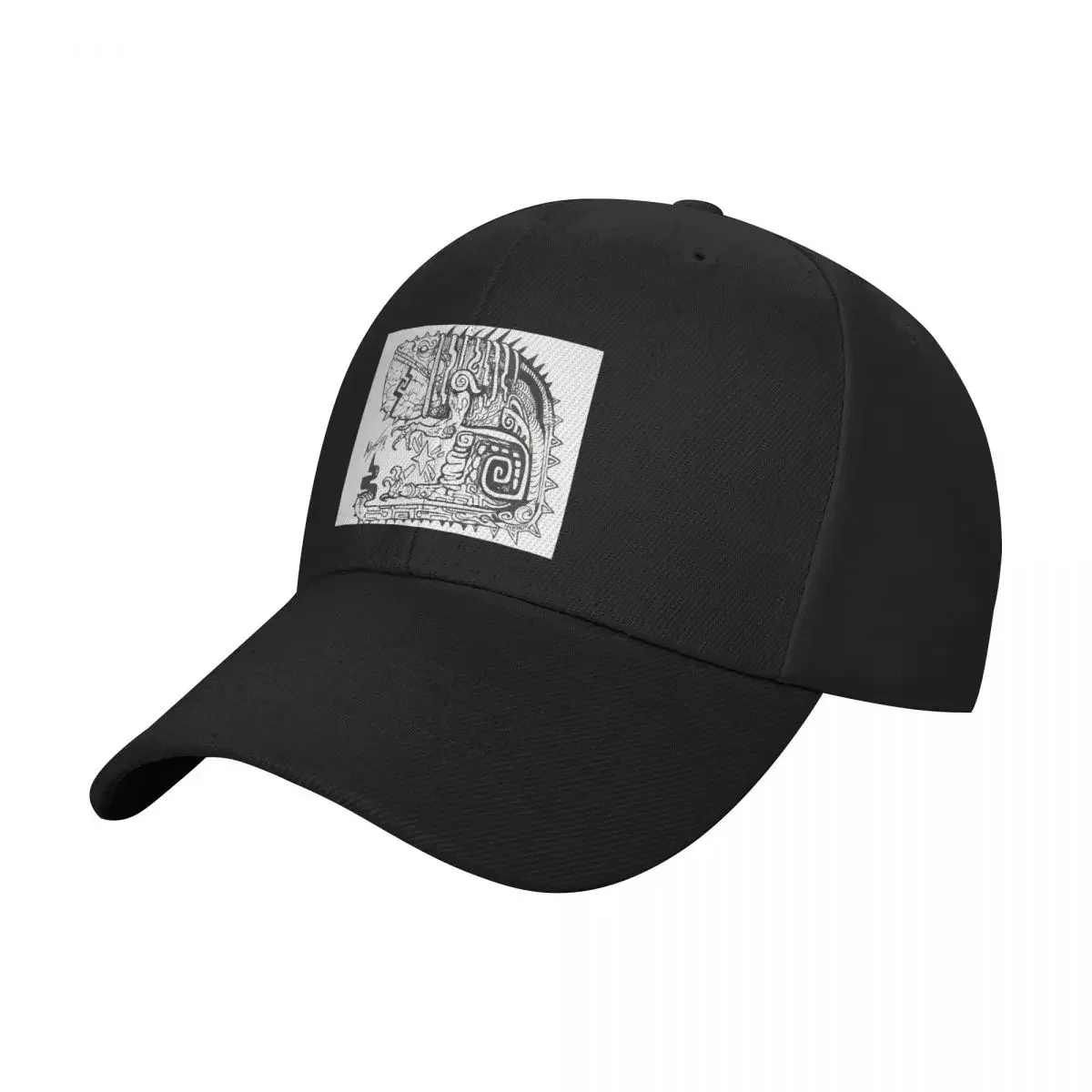 New Jagras Great Maya Style Illustration, Monster Hunter Print, Black And White Drawing, Gift Art, Mhw Iceborne Baseball Cap