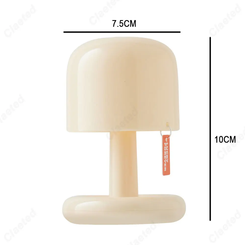 Claeted Mini Desktop Sunset Night Lamp Creative USB Rechargeable Mushroom Style Led table lamp for Coffee Bar Home Decor Bedroom