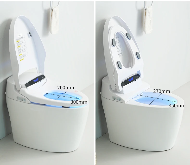 Floor Mounted Wc Automatic One Piece Toilet Bowl Intelligent Ceramic Smart Toilet Commode