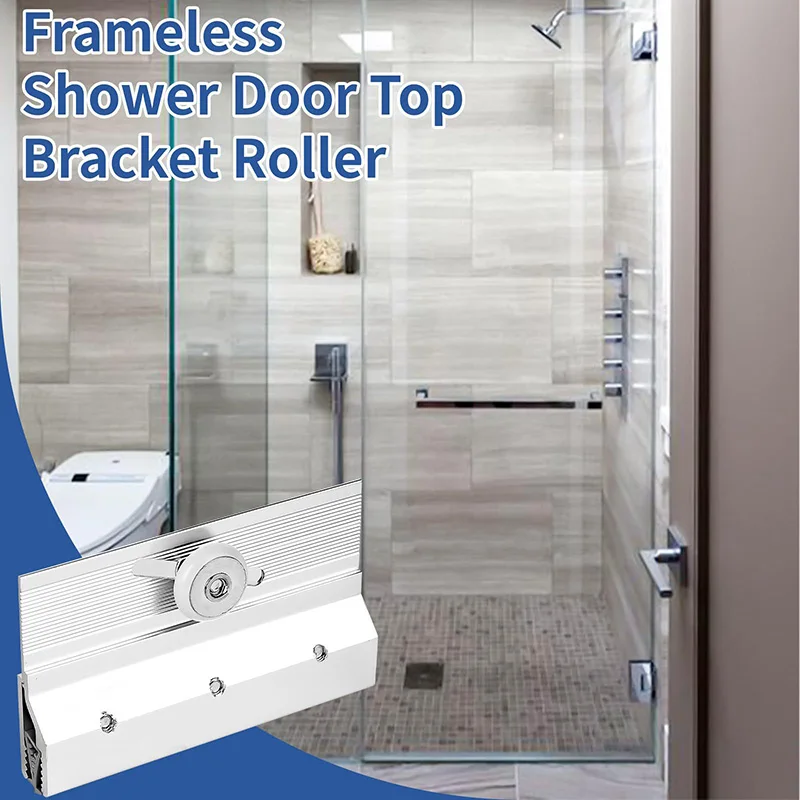 

Factory Direct Sale Frameless Shower Door Roller Top Support Roller Component 3/4 round Plastic Wheel Shower Door Accessory