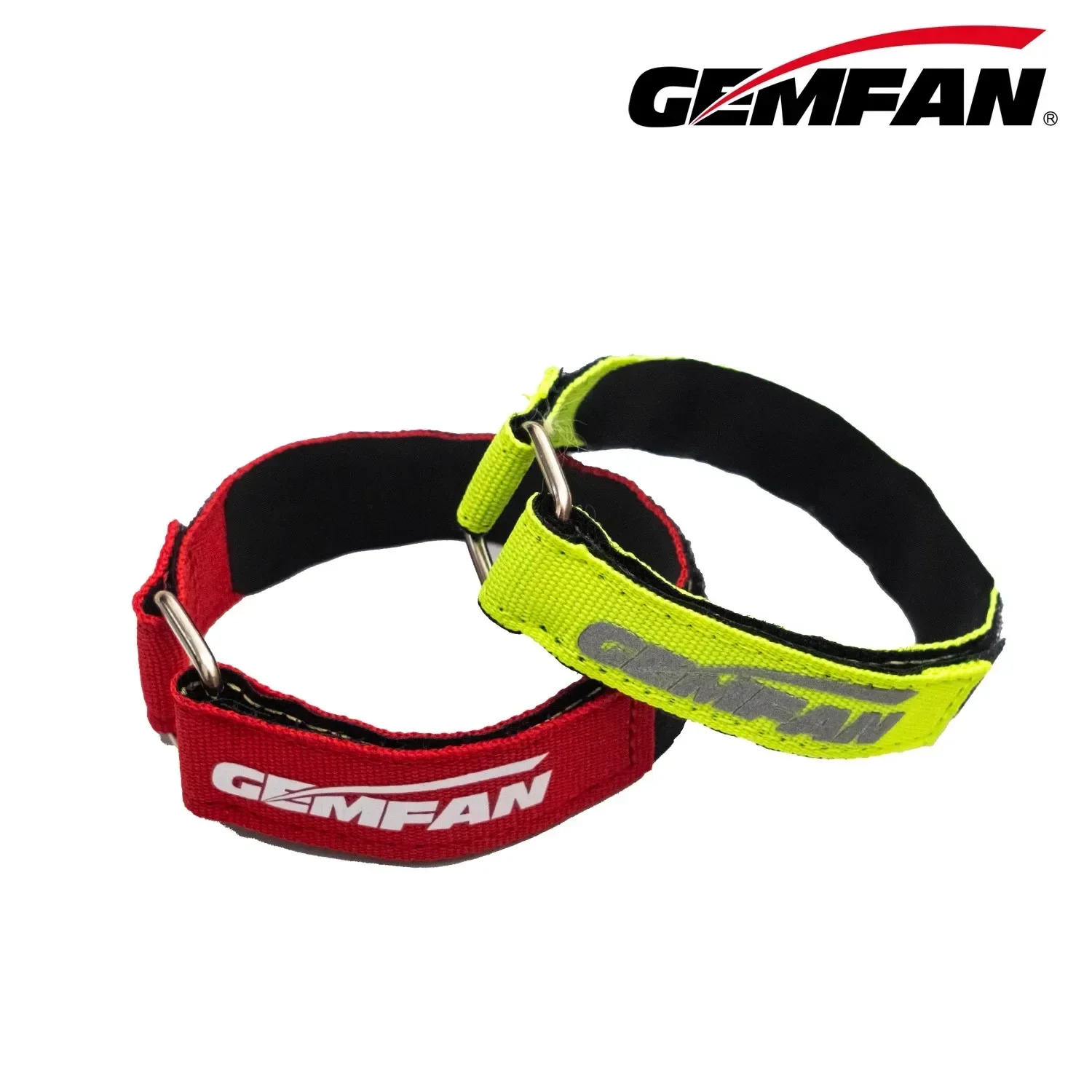 Gemfan Fpv Anti Slip Battery Strap, Metal Buckle, Fixed Battery Fluorescent Green Red