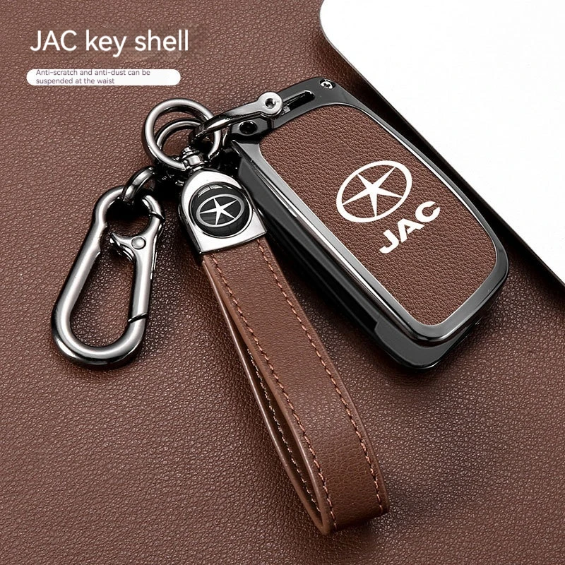 

Zinc Alloy Car Key Case Cover For Jac Ruifeng S2 Shuailing T6 Pickup Truck M3 Heyue RS Protection Keychain Interior Accessories