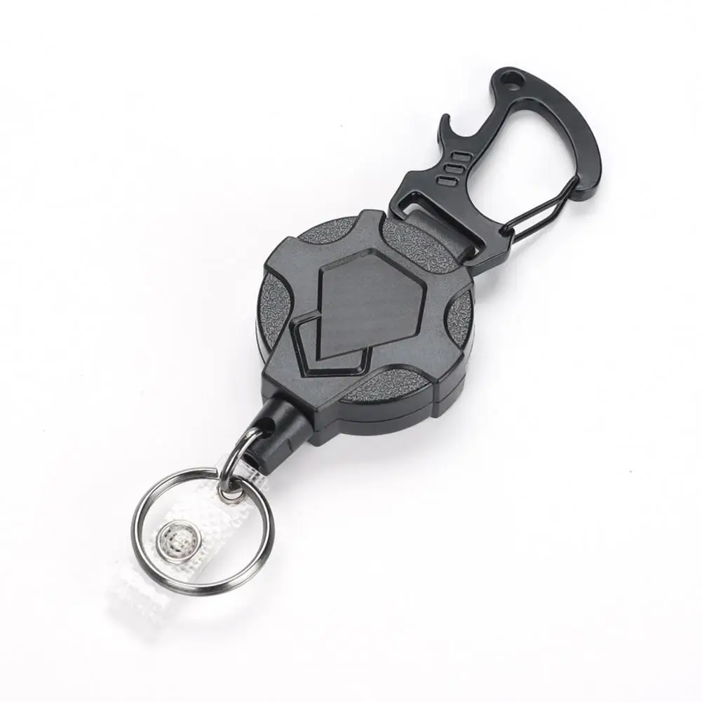 Retractable Keychain Badge Holder Id Badge Holder Reel with Magnetic Closure Carabiner Clip Heavy Duty for Easy