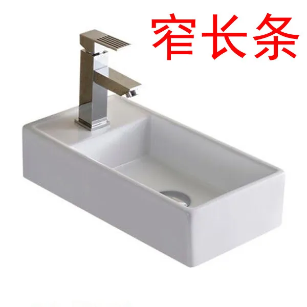 Small size countertop basin Mini countertop wash basin Long balcony sink Small ceramic washbasin Washbasin