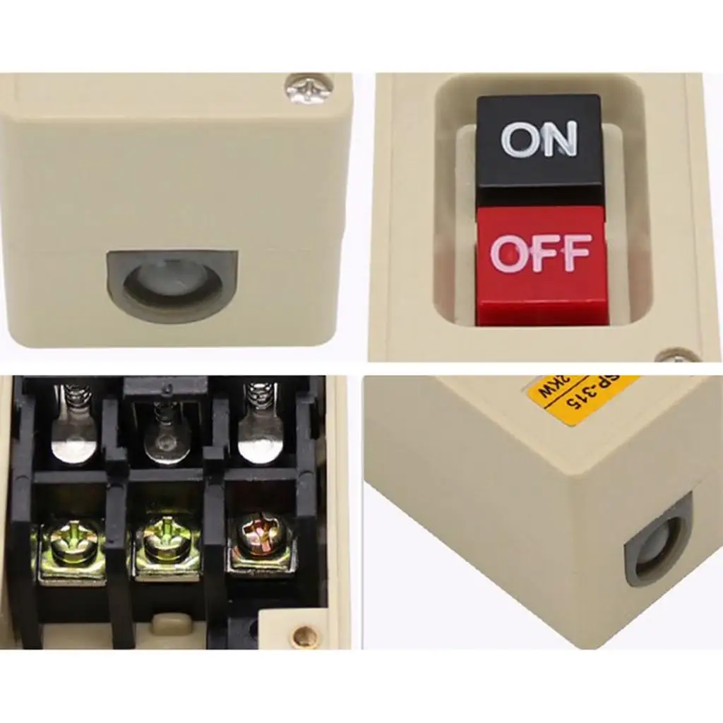 TBSP-315 Push Button Switch on Off Direct Motor Control ABS Material for Mechanical Device Application