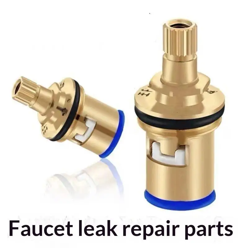 10Pcs Leak Resistant Replacement Tap Valves Brass Ceramic Disc Inner Faucet  for Bathroom Kitchen Sink Repair