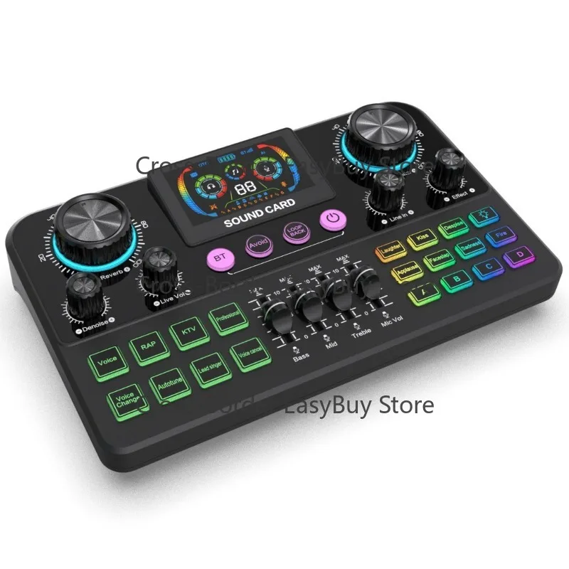 S30 English Professional Digital Live Streaming Sales Sound Card Monitoring High-Quality Audio