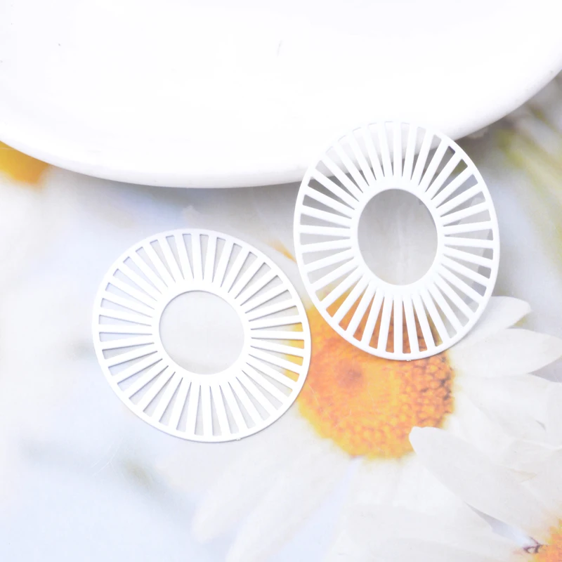 30 Stück AB7790 Bunte Ovale Anhänger aus Messing für Ohrringe, DIY Schmuckzubehör – Detail 6