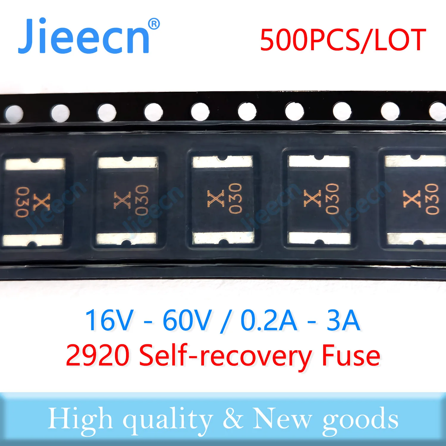 500PCS 2920 16V 24V 33V 60V 0.2A 0.3A 0.5A 0.75A 1A 1.1A 1.25A 1.5A 2A 2.5A 3A PPTC PolySwitch Self-Recovery SMD Fuse Resettable