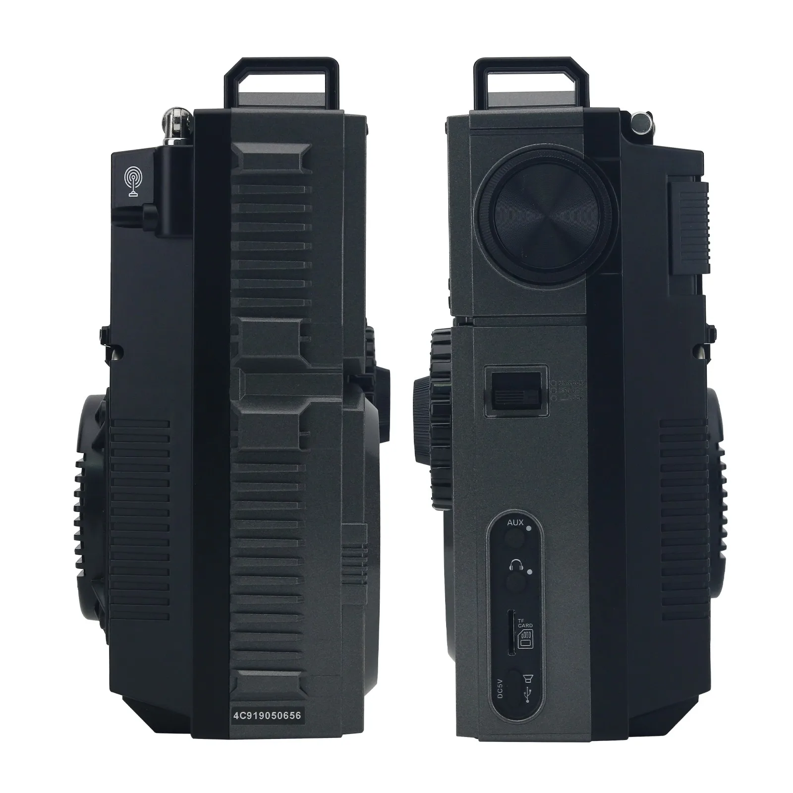 HRD-C919 アイアングレー（レトロスタイル）全帯域ラジオ MW SW 全周波数受信機 音楽再生