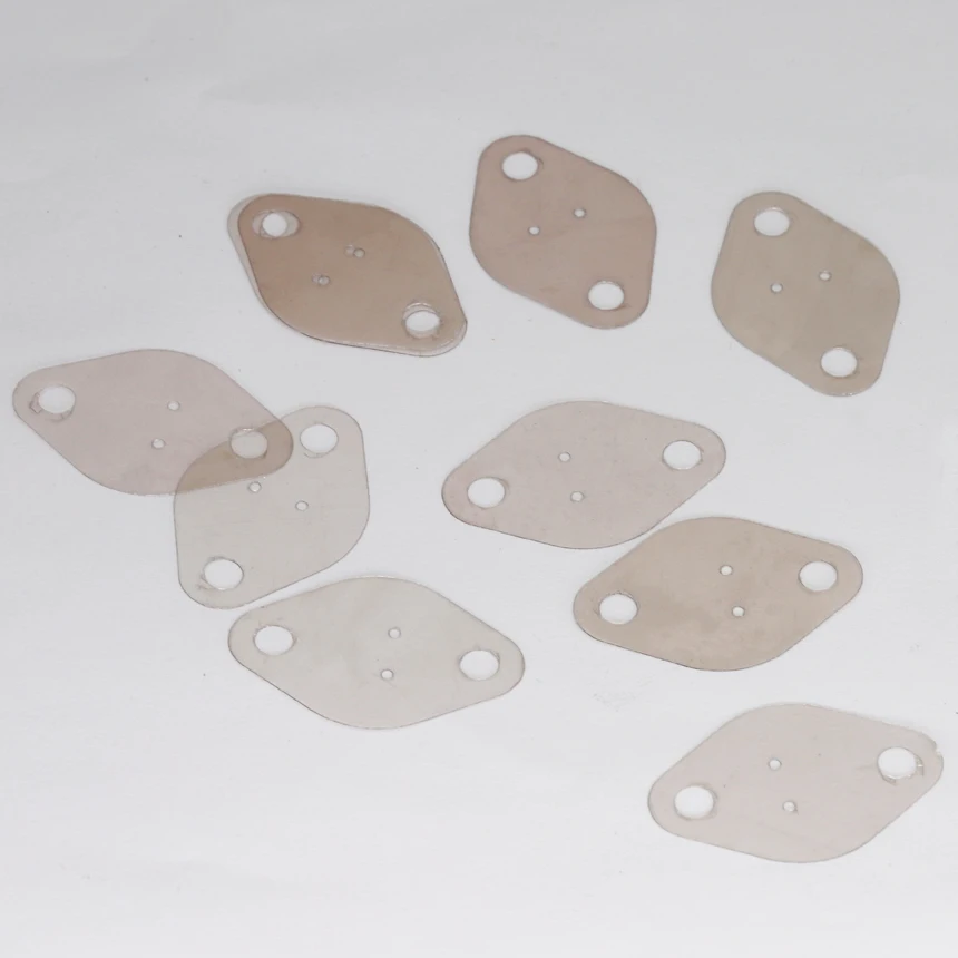 Immagine 6: Guarnizione Isolante Ovale a Quattro Fori 29*42*0.12mm 31.5*44.5*0.12mm 29x42 31.5x44.5 TO-3, Lastra Isolante in Mica Piatta Mini