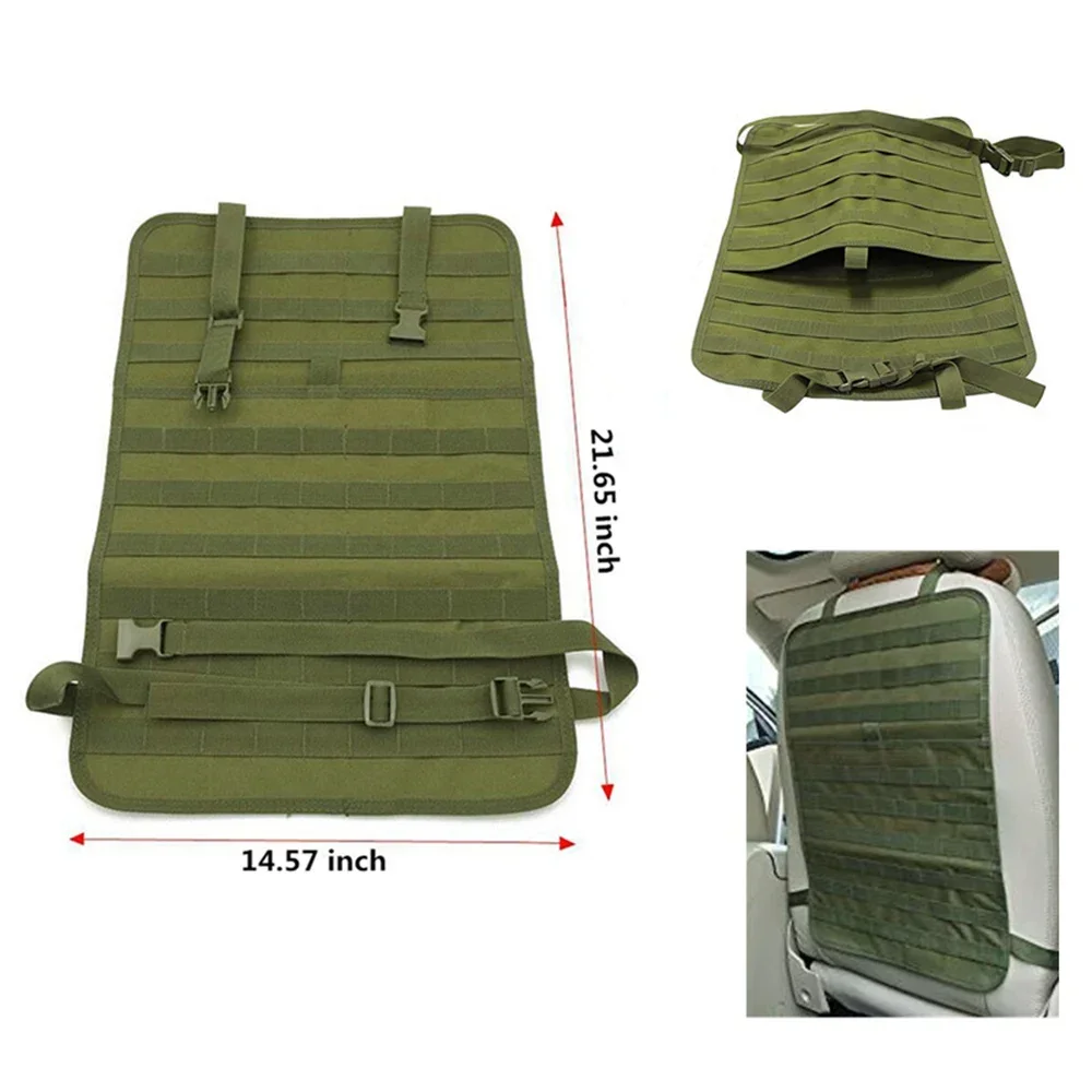 Tactical MOLLE Bag Car Seat Back Organizer Storage Pouch Hunting Bag Vehicle Panel Car Seat Cover Protector Cover Case