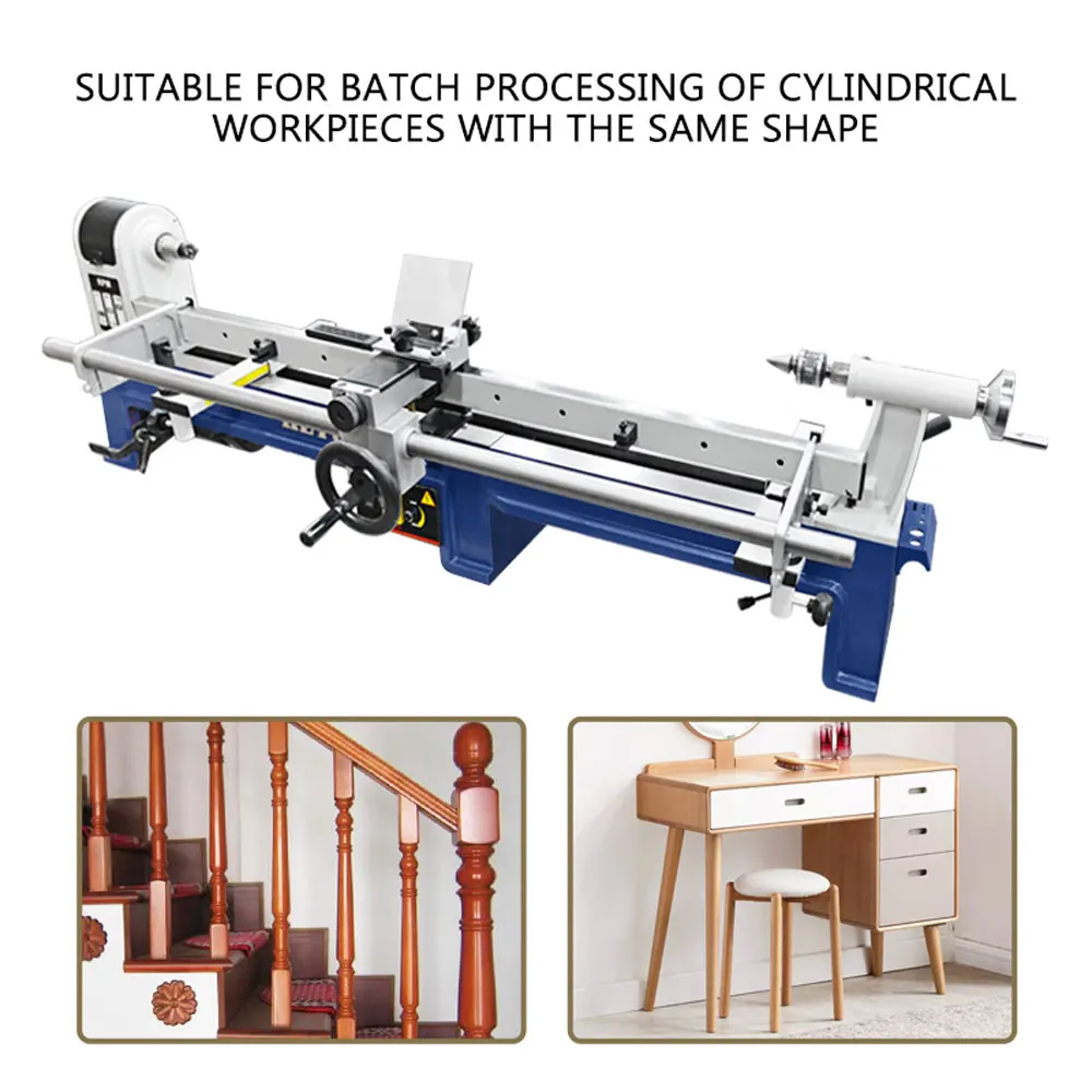Woodworking lathe imitation frame staircase column armrest table and chair leg formwork processing tool holder guide rail