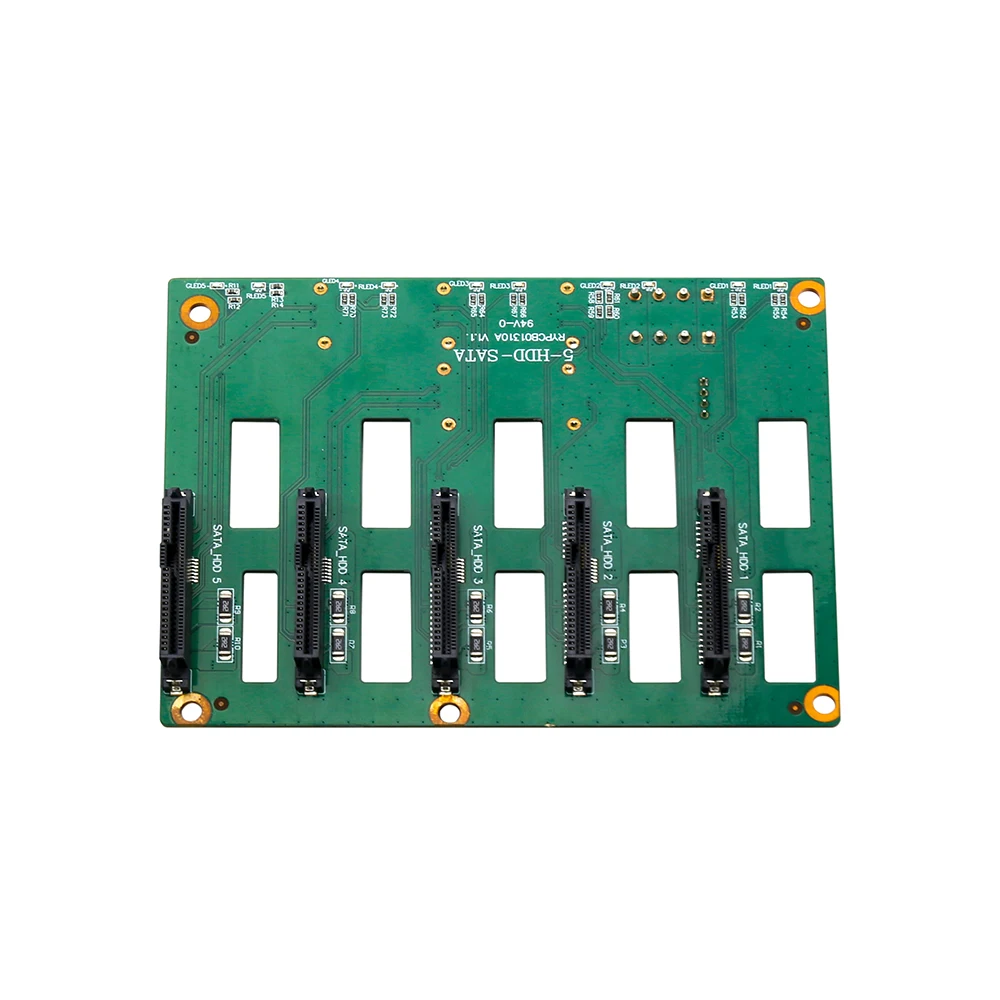 

Server Backplane Circuit Board 5 SAS HDD Adapter Motherboard Molex 4pin Power supply 3pin Fan Header PCIe