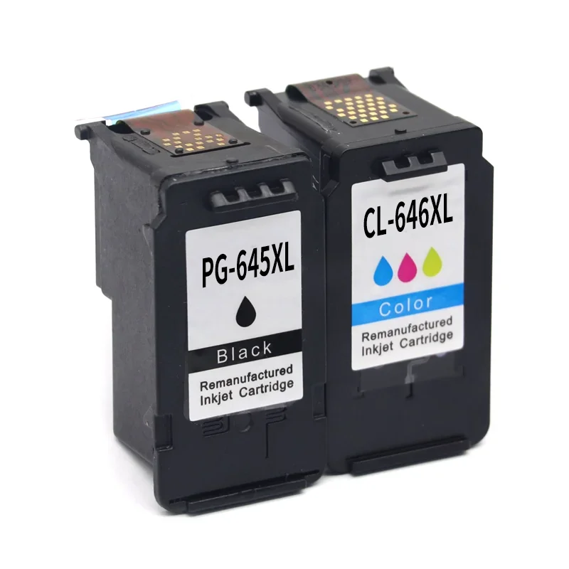 2Pcs PG645 PG645XL  PG-645 CL646 CL646XL Compatible Ink Cartridges For Canon Pixma MG2460 MG2560 MG2960 MG2965 MG 2460 MG2500