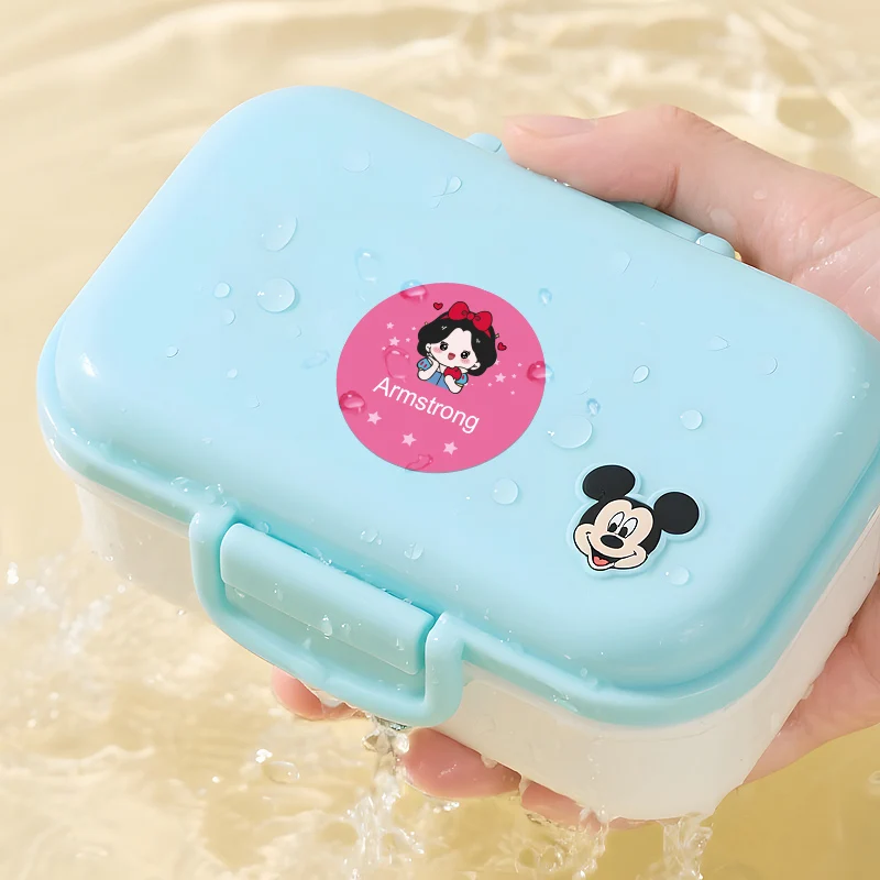 ป้ายชื่อสั่งทำลายสติทช์จากดิสนีย์ ดีไซน์กันน้ำ- สติ๊กเกอร์สีสันสดใสสำหรับอุปกรณ์การเรียน ของขวัญคริสต์มาส