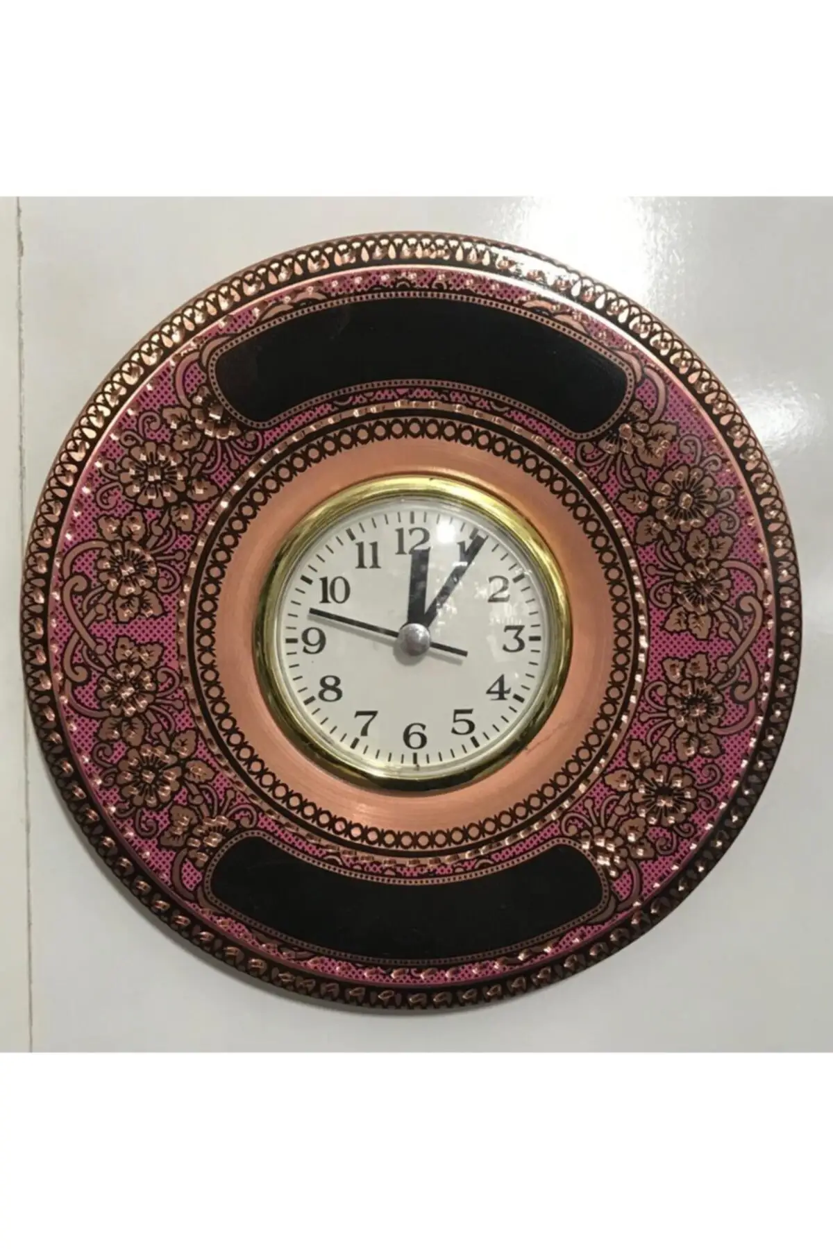 

Uras Copper Clock Embroidered Wall Clock Creative Home Decor