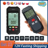 ET925 ET825 Portable Electromagnetic Radiation Detectors Tester Digital LCD EMF Meter Electric Field Magnetic Dosimeter Detector