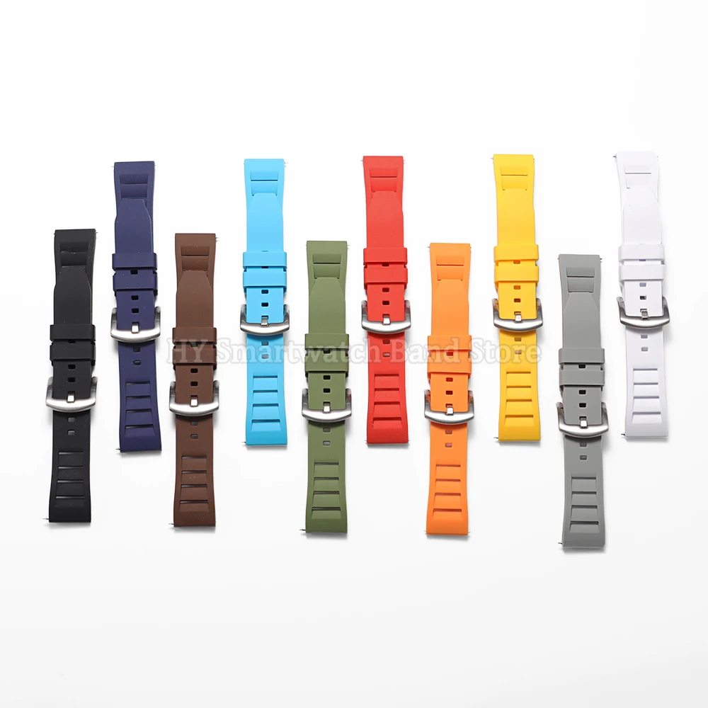 Ремешок для часов 20 мм 22 мм для Richard для Huawei Watch GT2/3/4, силиконовый водонепроницаемый ремешок для часов, мужской и женский спортивный браслет, замена