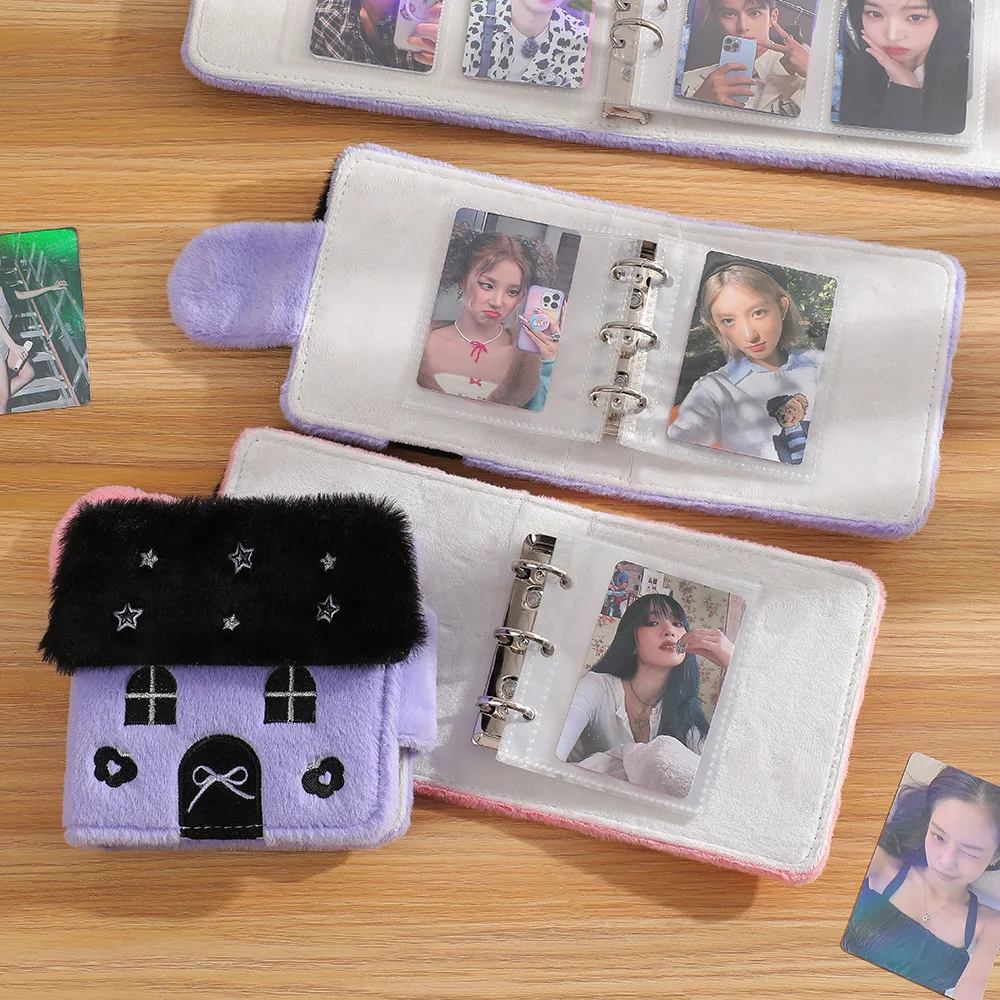 Star Plush House One Grid Card Album A8 Photo Book 3 Inch Polaroid Card Holder