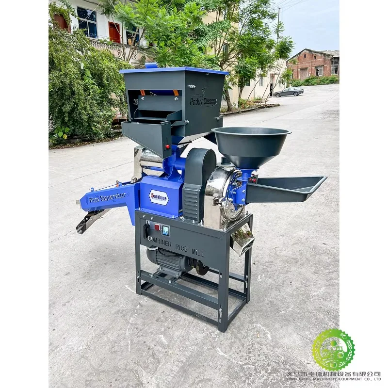 [Le più venduto] Moderna mini macchina automatica per mulino di riso Piccola fresatura di riso dorsale per fattorie Motore centrale e componenti del cuscinetto I