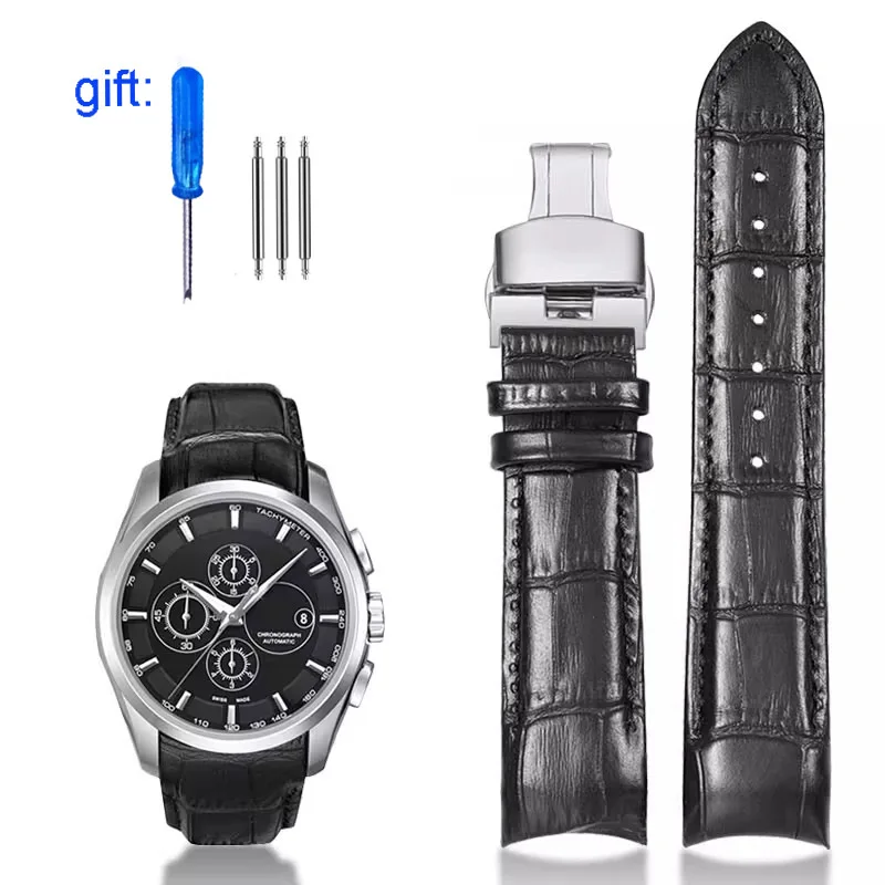 Ремешок из натуральной кожи для Tissot 1853 Couturier Men T035 Ремешок для часов T035410 T035428 T035617 Браслет для часов 22 мм 23 мм 24 мм Ремешок из натуральной кожи для Tissot 1853 Couturier Men T035 Ремешок для часов T035410 T035428 T035617 Браслет для часов 22 мм 23 мм 24 мм