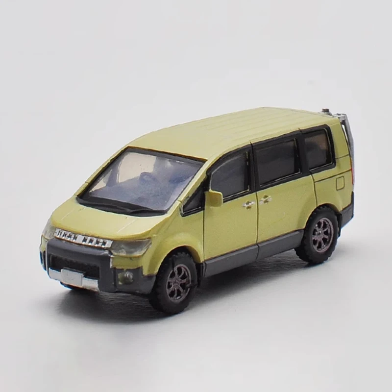 1:64 Scale Delica Plastic Business Van Finished Product Car Model Simulation Toy Collection Gift Display Static Model