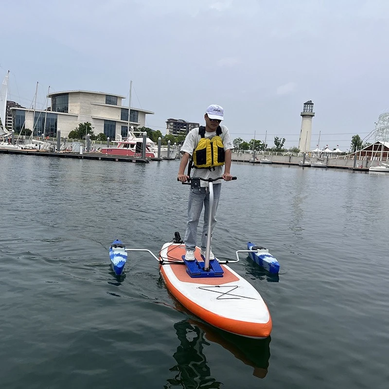 

Single water pedal boat Water park Recreation facilities Standing balance pontoon Pedal inflatable surfboard