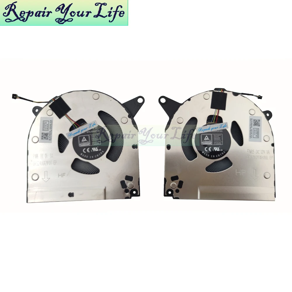 CPU GPU Cooling Radiator Fan For Lenovo Legion S7-15ACH6 5F10S13971 5F10S13972 Computer Cooler Fans DFS2400121P0T DF28000GJF0