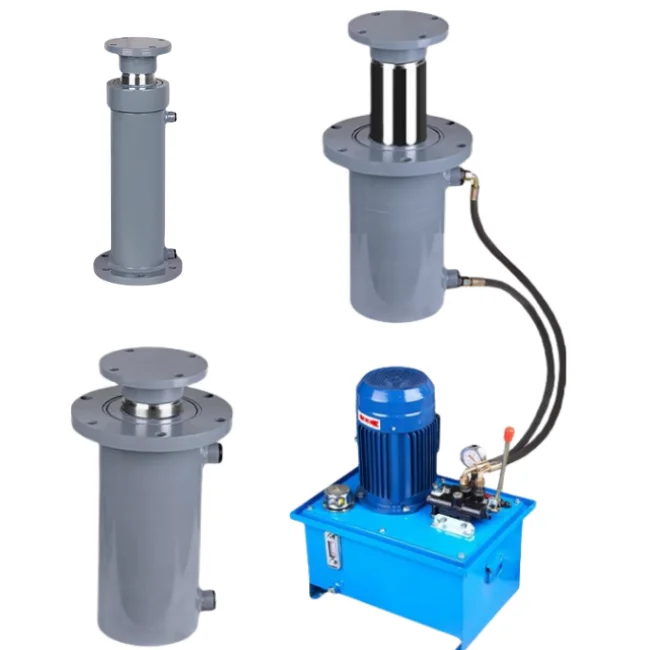 Custom Bidirectional Hydraulic System Piston HSG Oil Hard Chrome Plated 8 Ton Earrings Barrel Double Acting Hydraulic Cylinder